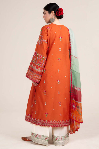 Premium Lawn 3pc Heavy Embroidery with printed Monar Shawl