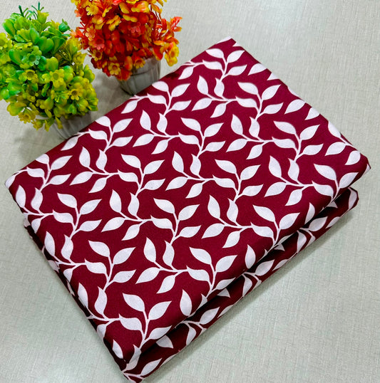 PRINTED POLO COTTON 2PC FOR MIDSUMMER UNSTITCHED DRESS
