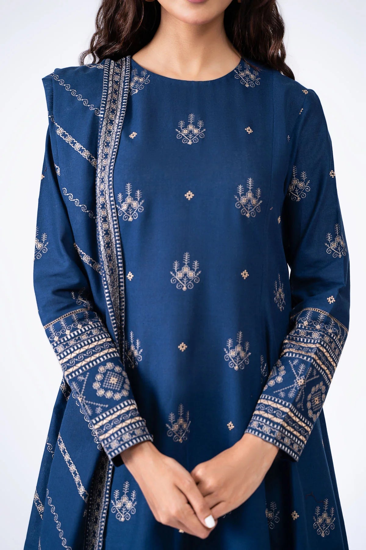 Premium Lawn 3pc Heavy Embroidery with ready to wear Lawn Dupta