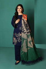 Premium Lawn 3pc Heavy Embroidery with printed Monar Shawl