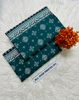 PRINTED FLORAL POLO COTTON 2PC FOR MIDSUMMER SALE UNSTITCHED DRESS