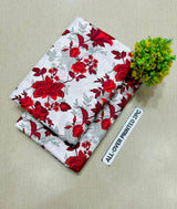 PRINTED FLORAL POLO COTTON 2PC FOR MIDSUMMER SALE UNSTITCHED DRESS